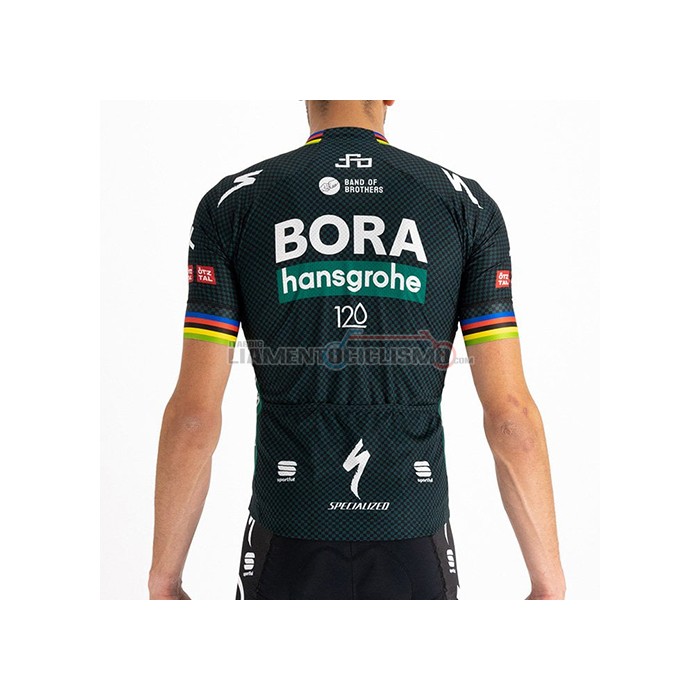 Abbigliamento Ciclismo Bora-Hansgrone Manica Corta 2021 Mondo Campione